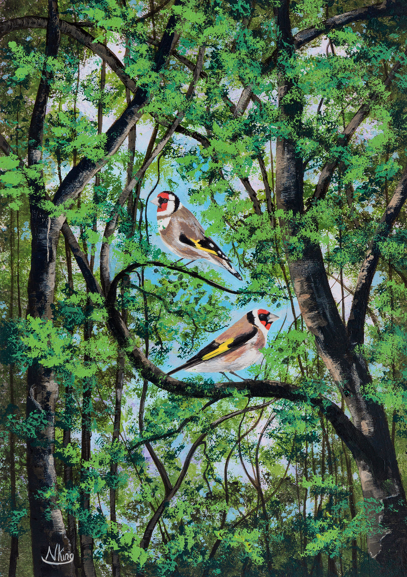 'Goldfinches' Art Print