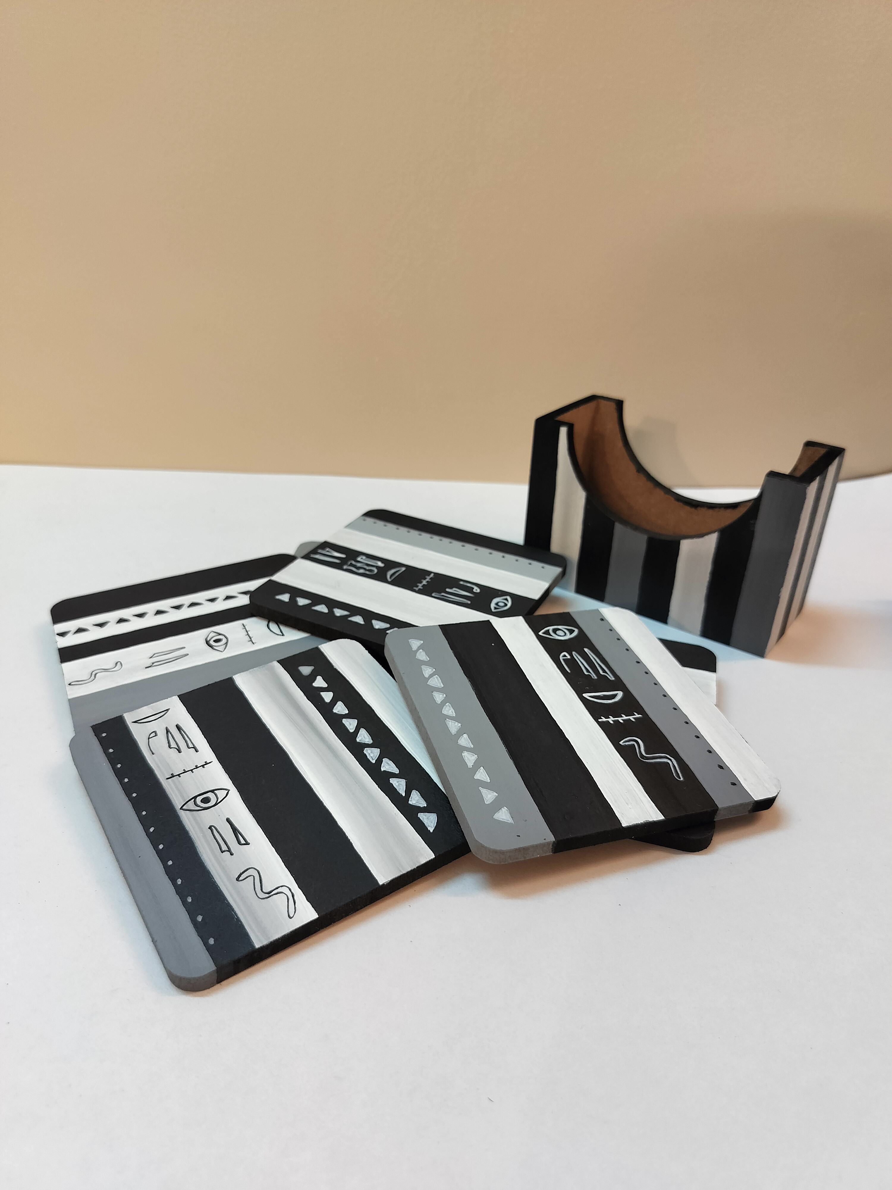 Pharaoh's Splendor Hand Painted Coasters