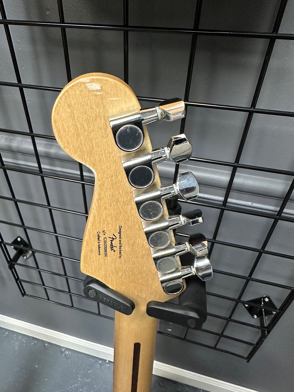 Thumbnail: Squier by Fender Strat Model, Black and White