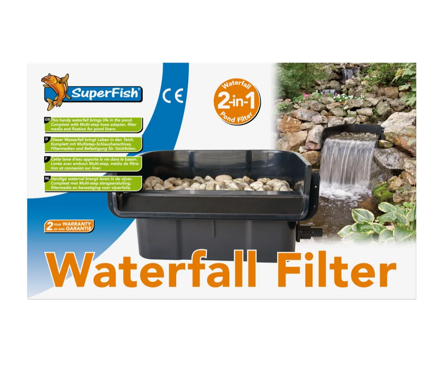 Lame d'eaux waterfall filter 