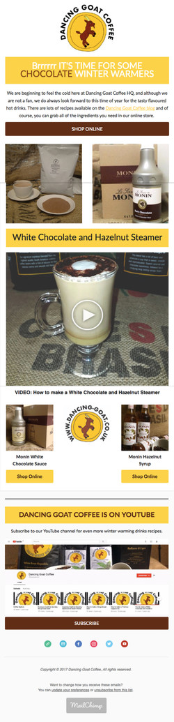 Dancing Goat Coffee E-flyer (2017)