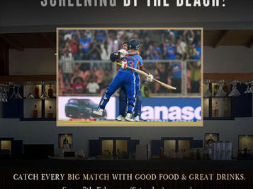 Live Cricket Screening by the Beach in Chennai