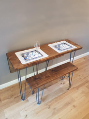 Dropleaf Dining Table and Bench