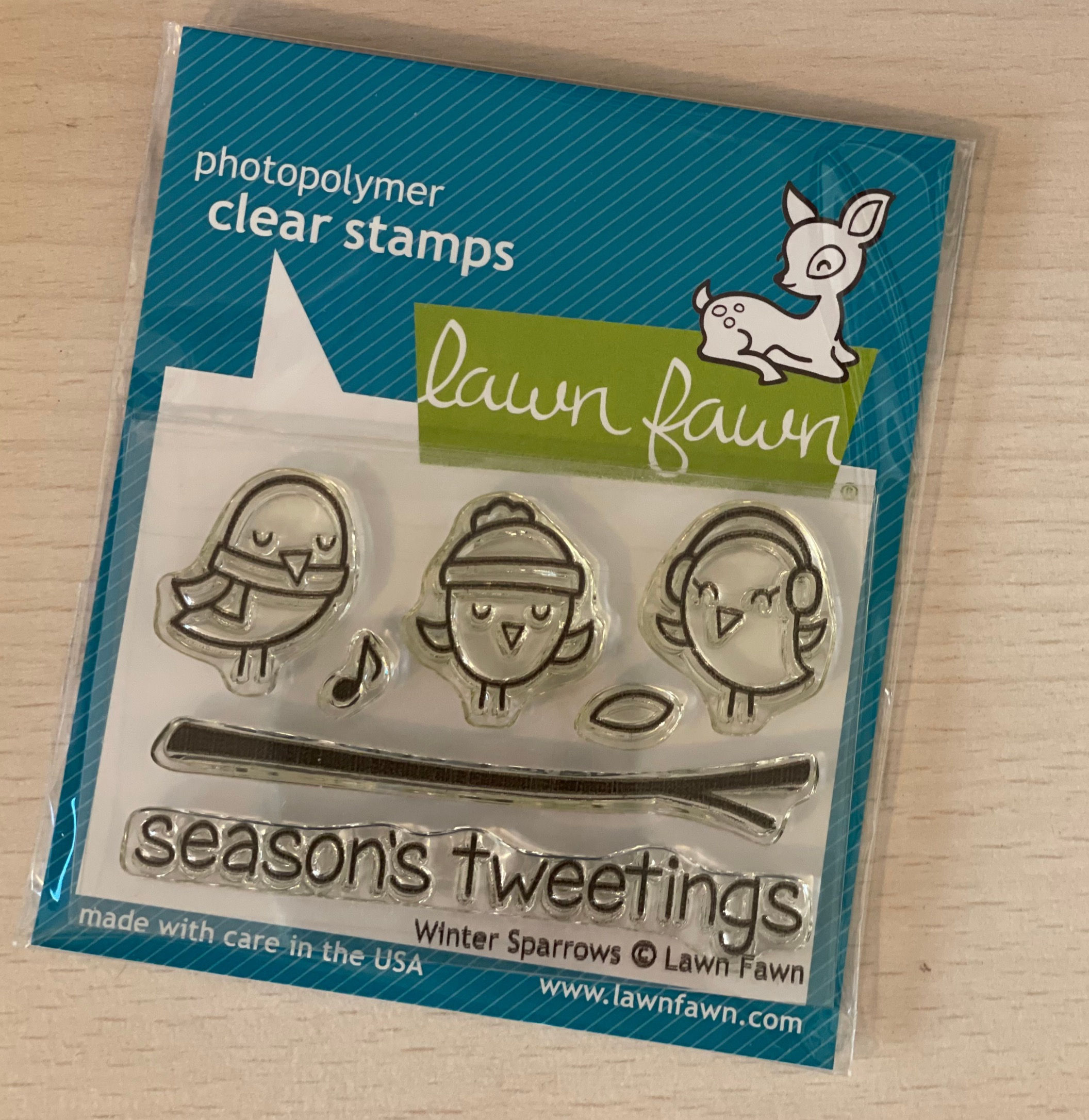 Lawn Fawn Winter Sparrows