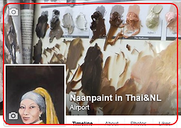 Paint experience & Another over paint and Happiness by Naan.Thai