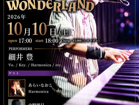 【ライブ情報】10/10(土)細井 豊 MUSIC WONDERLAND@京都 Zac Baran