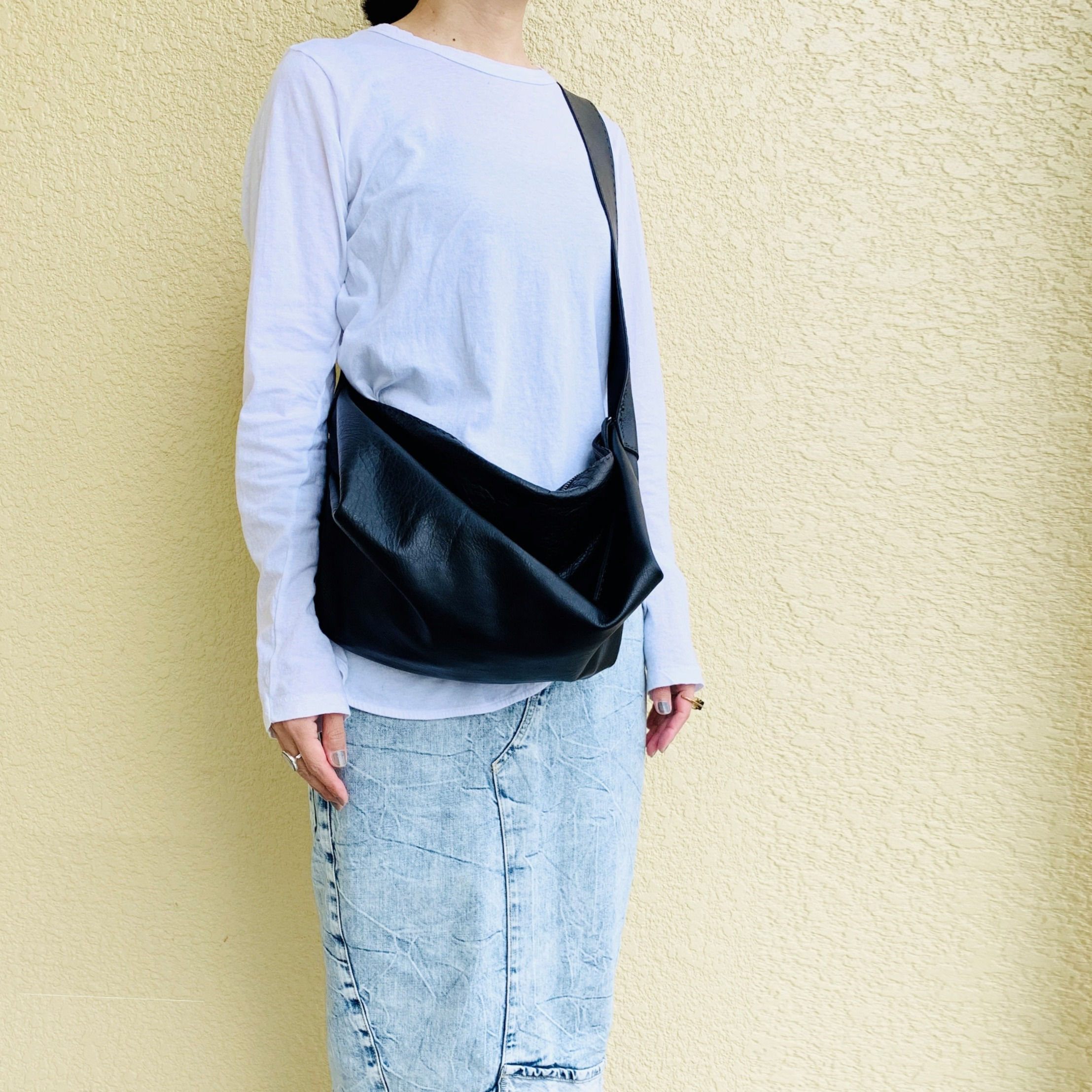 Leather Shoulder<JOY>Black(黒)