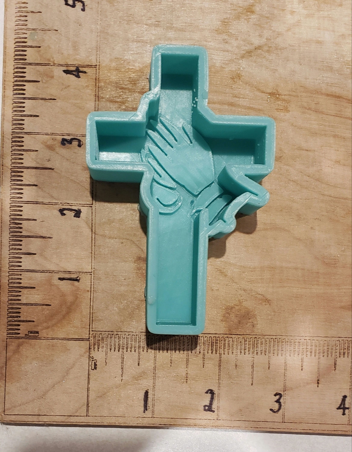 Small Cross with Prayer Hands