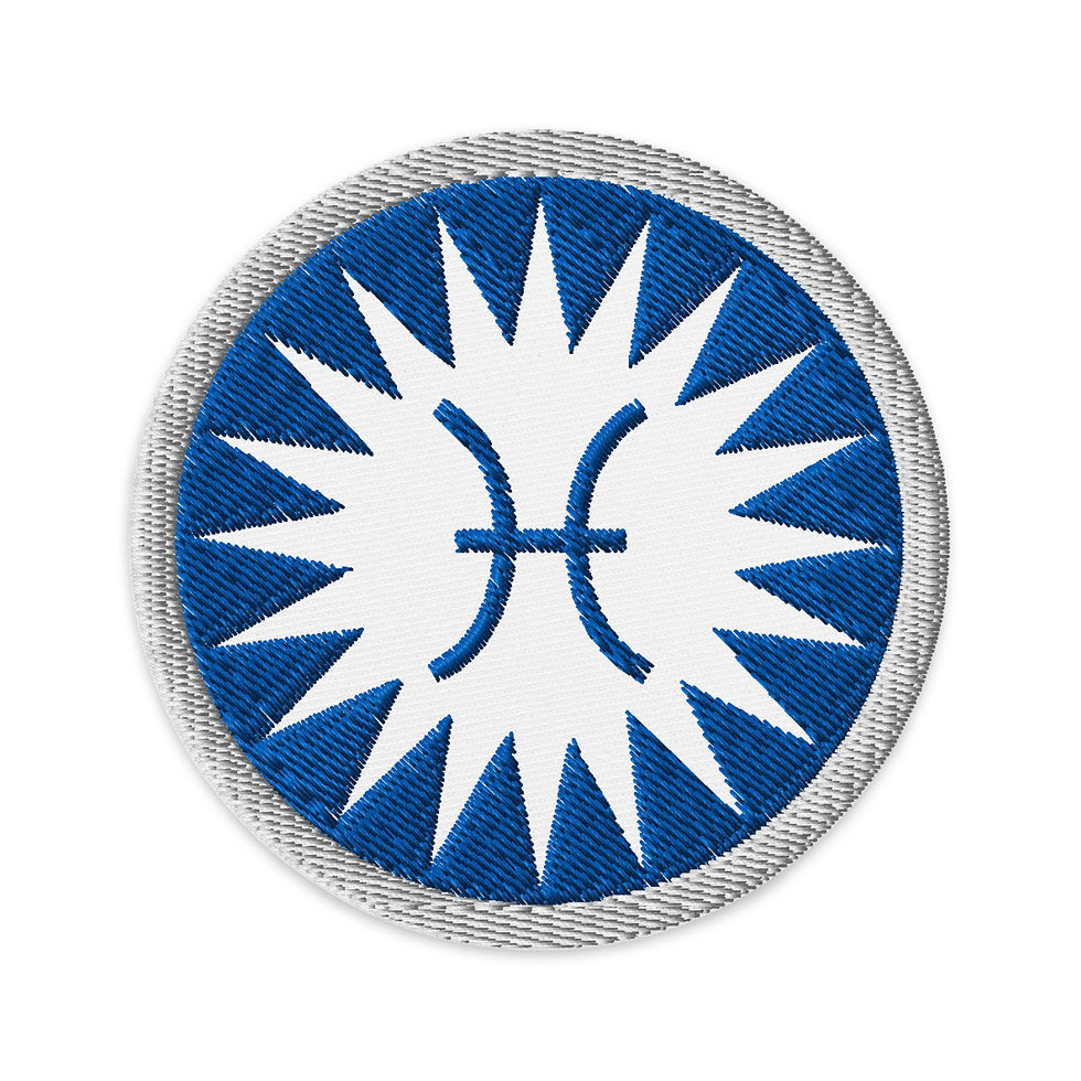 Pisces Sun Embroidered Patch