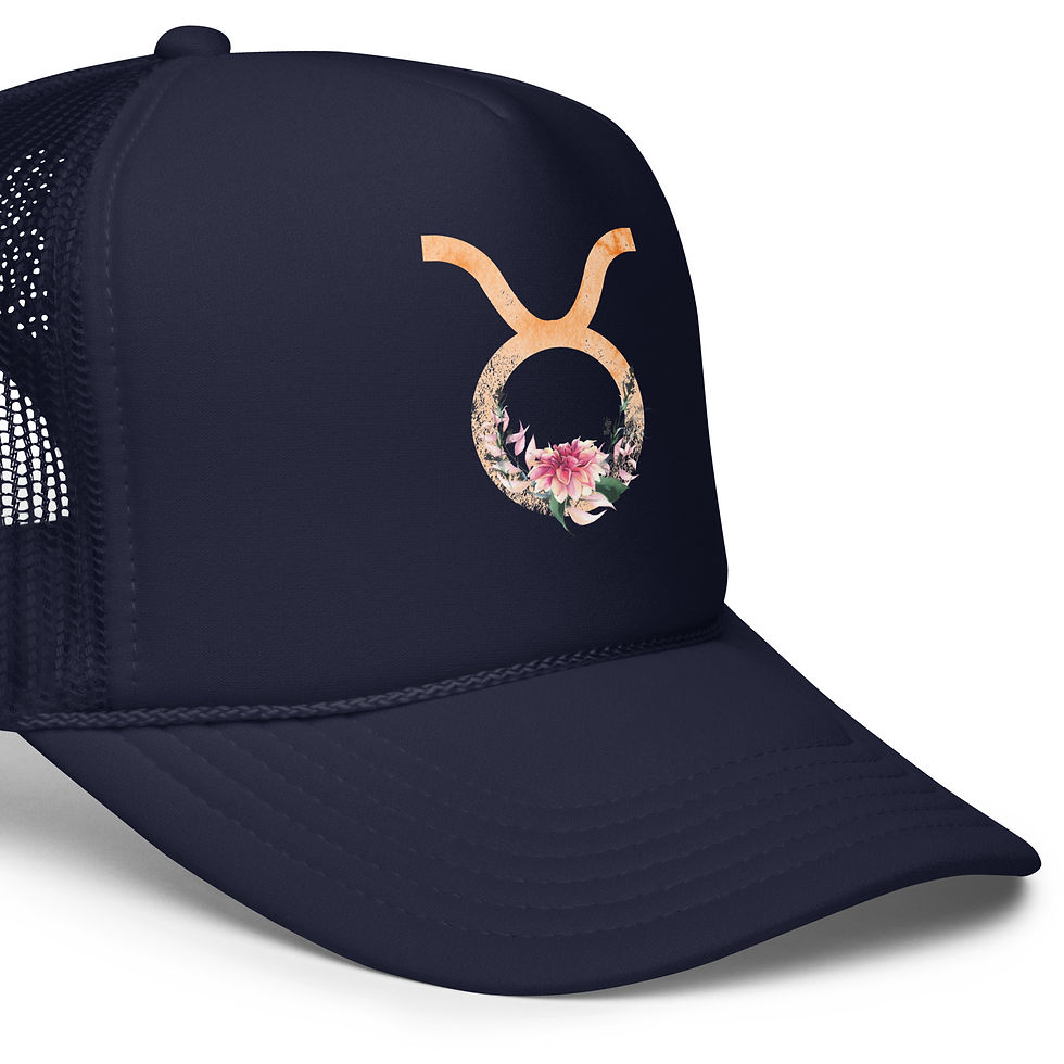Thumbnail: Floral Taurus Foam Trucker Hat