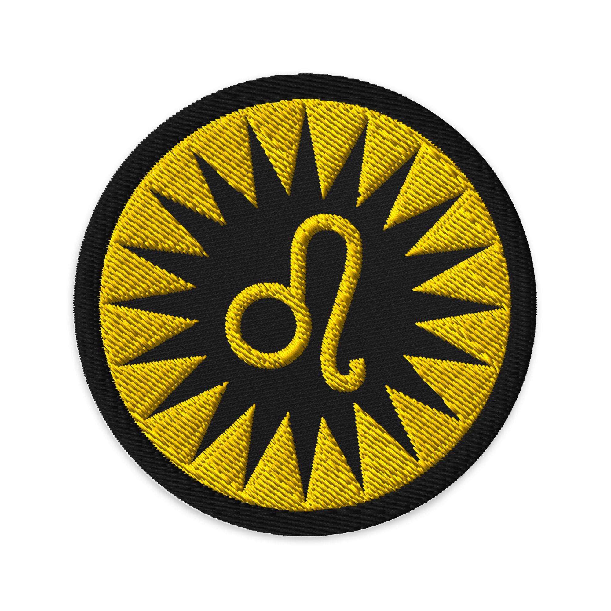 Leo Sun Embroidered Patch