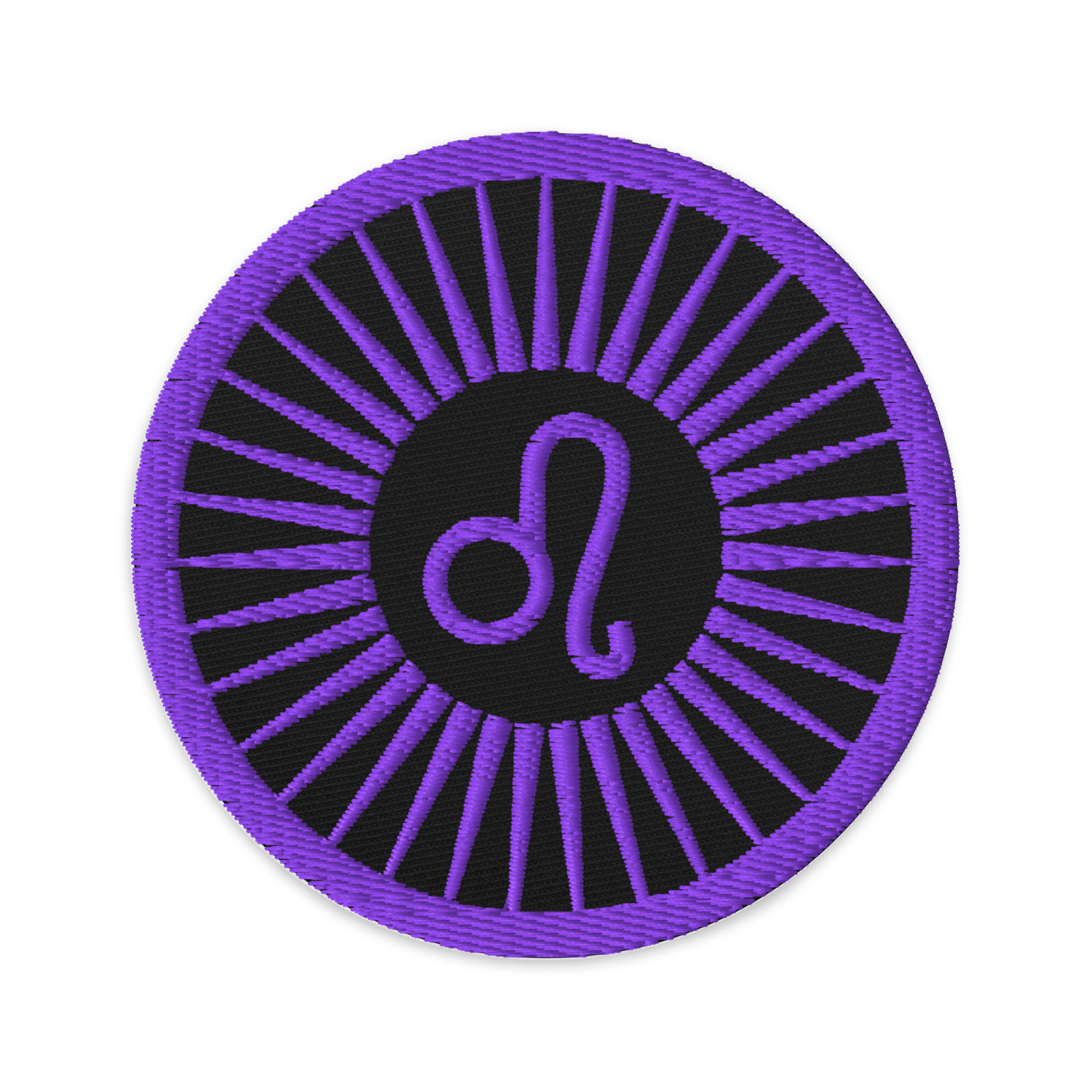 Leo Sun Embroidered Patch