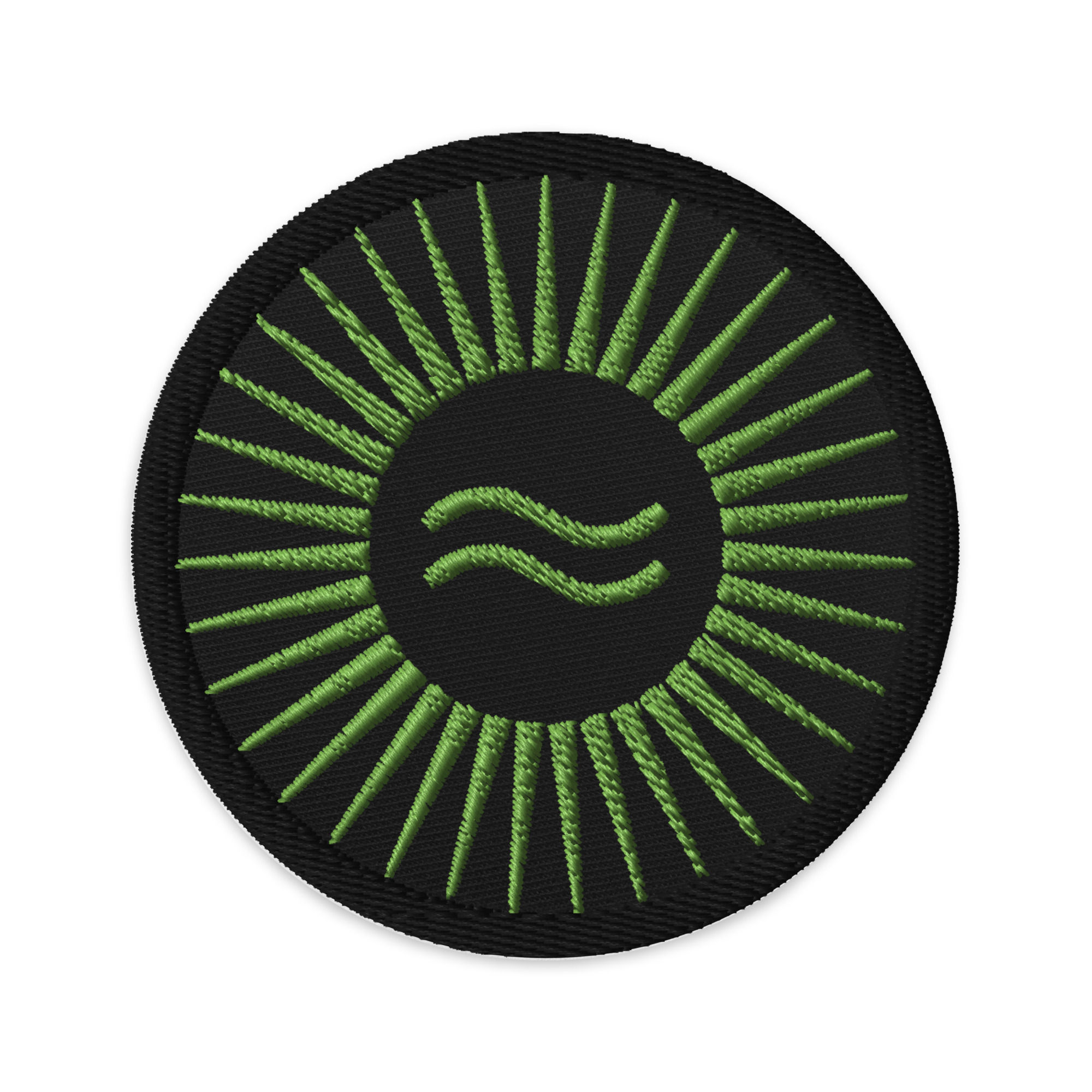 Aquarius Sun Embroidered Patch