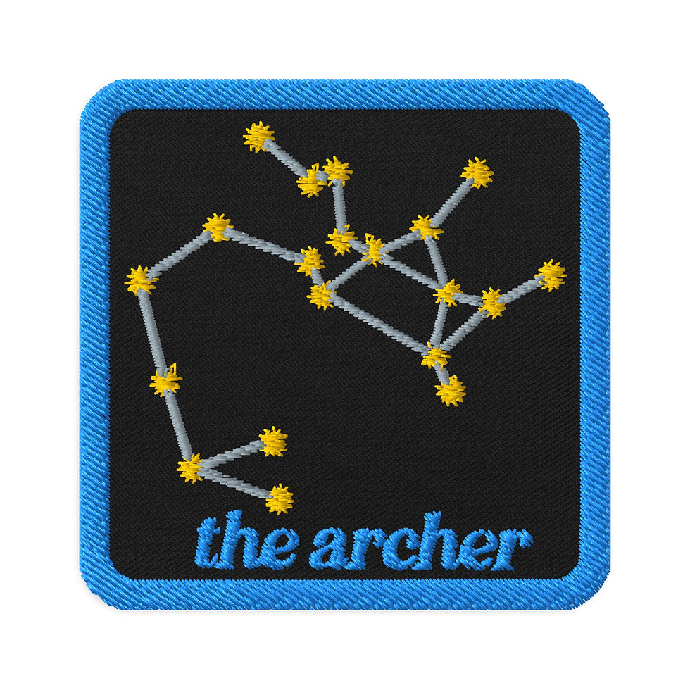 Sagittarius Constellation Embroidered Patch