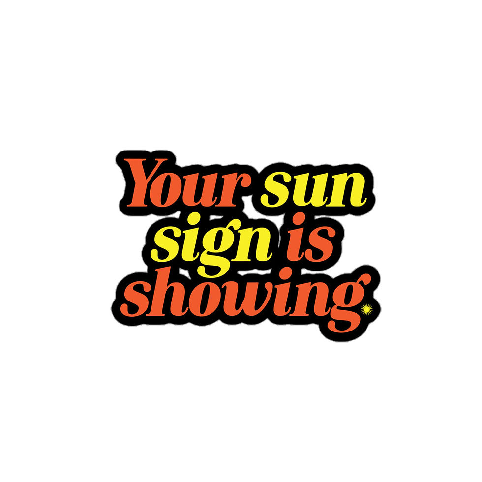 Sun Sign Sticker