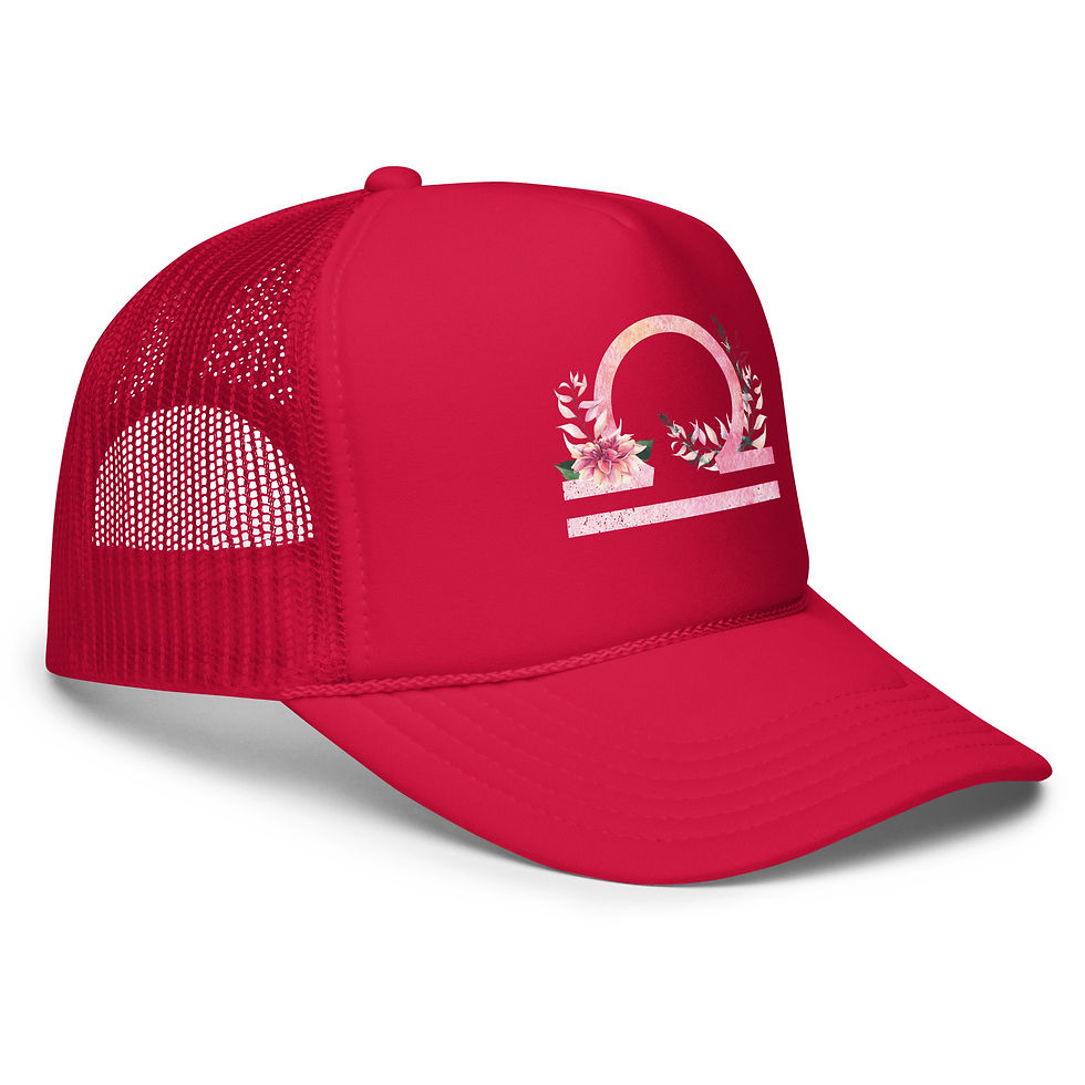 Thumbnail: Floral Libra Foam Trucker Hat