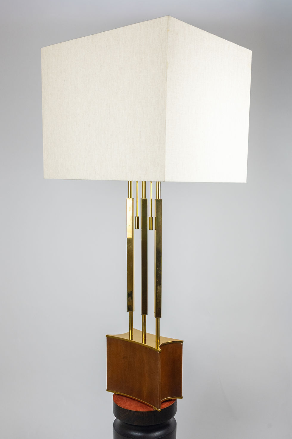 Thumbnail: Large Mid-Century Brass Pendulum Lamp