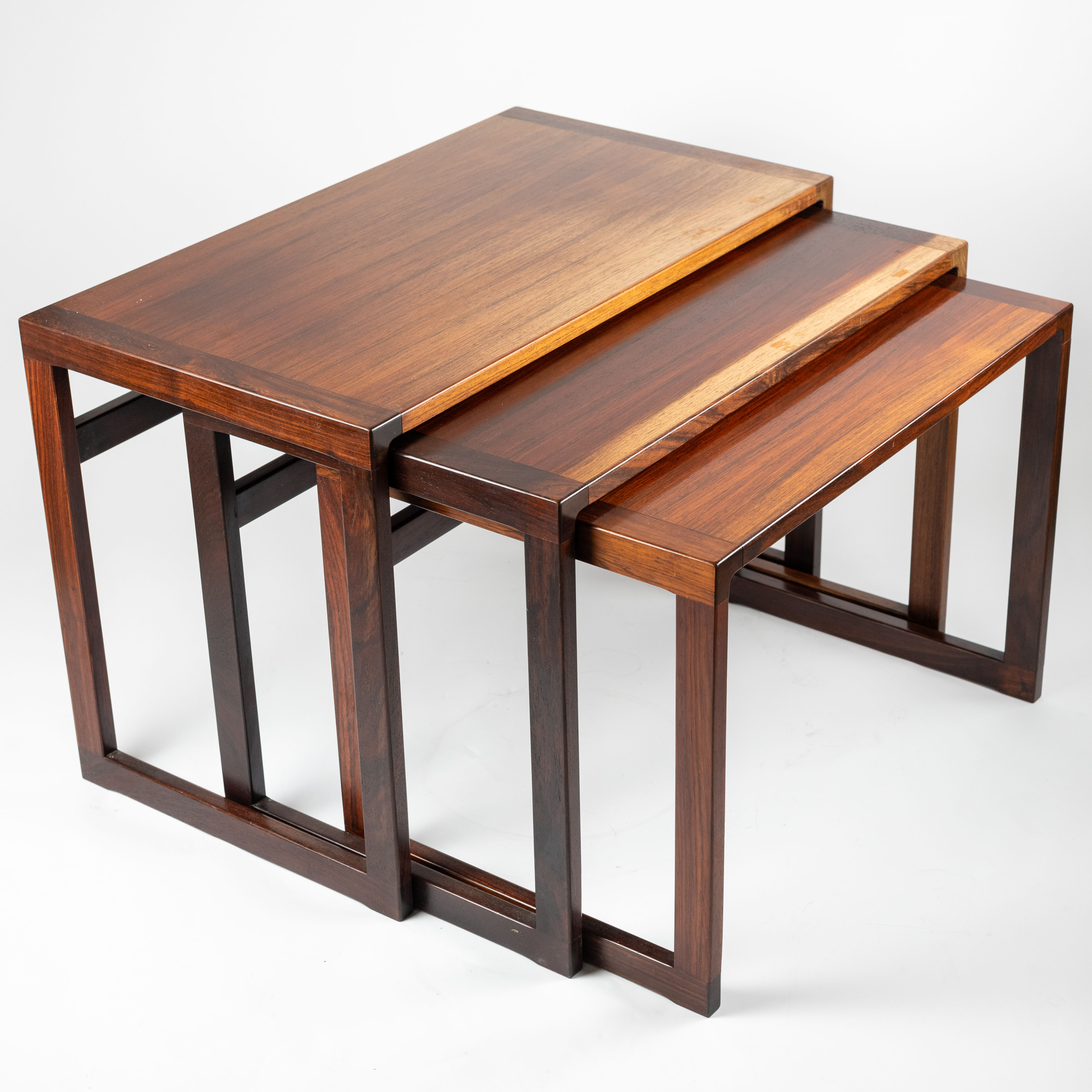 Danish Rosewood Nesting Tables by Vildbjerg Mobelfabrik