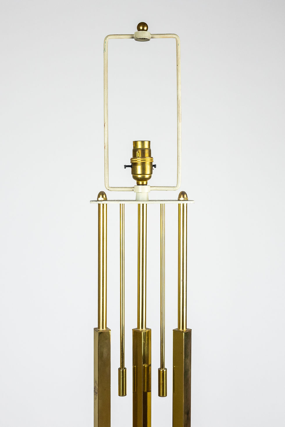 Thumbnail: Large Mid-Century Brass Pendulum Lamp