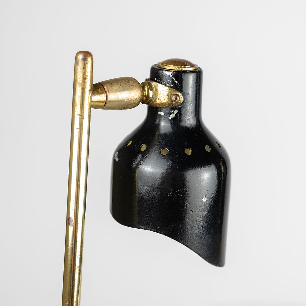 Thumbnail: Pair of 1950s brass desk lamps