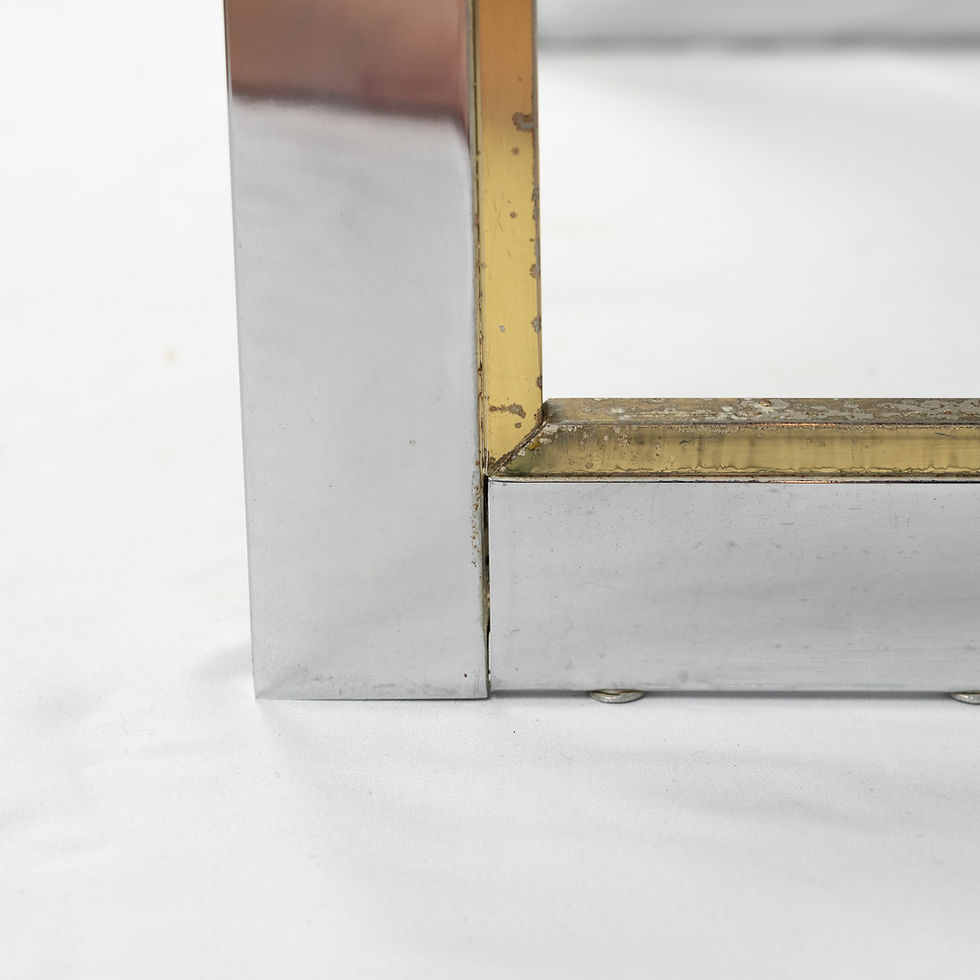 Thumbnail: Pair of Romeo Rega glass tables