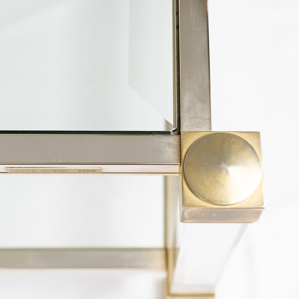 Thumbnail: Pierre Vandel two tier glass coffee table