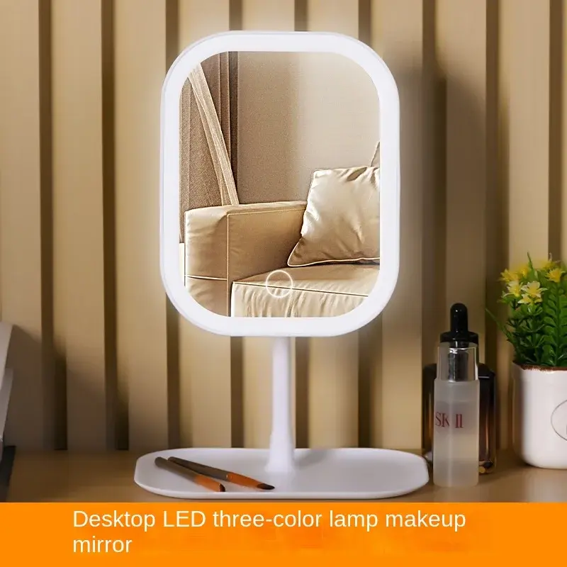 Miniatura: Unique Designer Vanity Mirror Three ColorsLEDLight Makeup Mirror Touch Control D