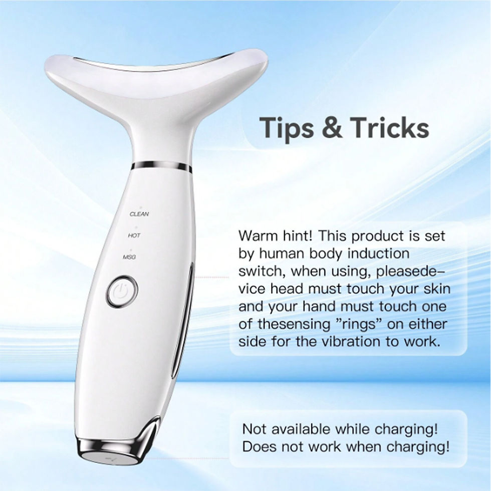 Miniatura: Neck Face Beauty Device Lifting  Photon Therapy Vibration Facial Massager Double