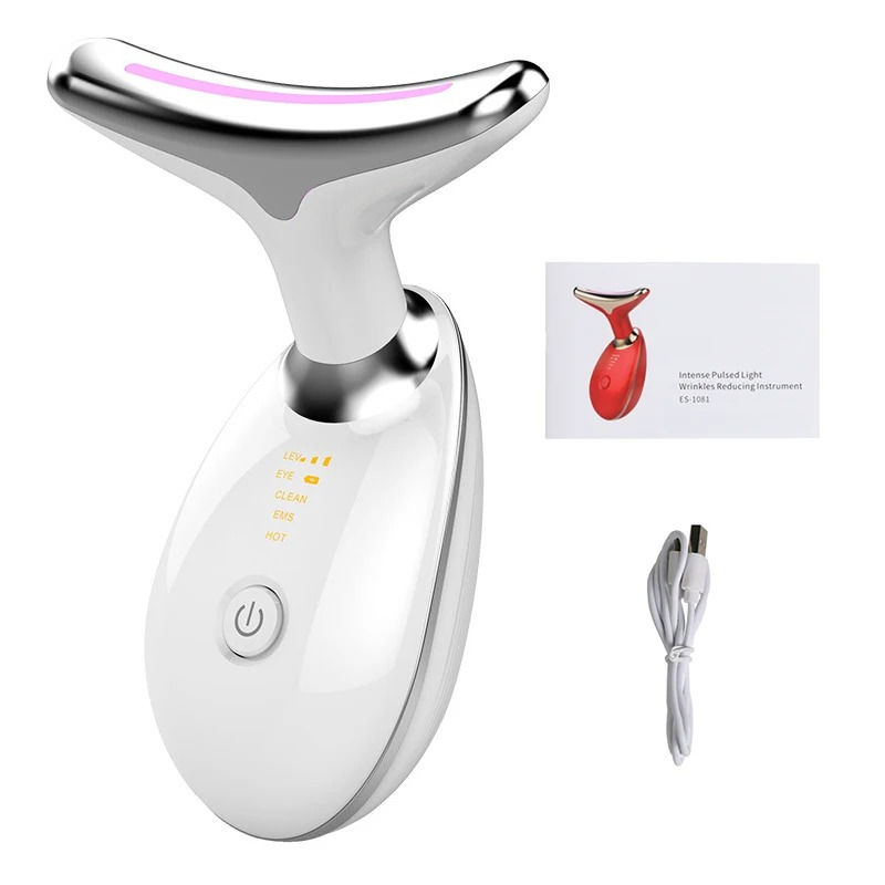 Miniatura: Neck Face Beauty Device Lifting  Photon Therapy Vibration Facial Massager Double