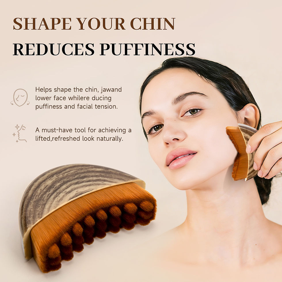 Miniatura: Portable Lymphatic Contour Face Brush, Facial Sculpting Lymphatic Drainage Tool,