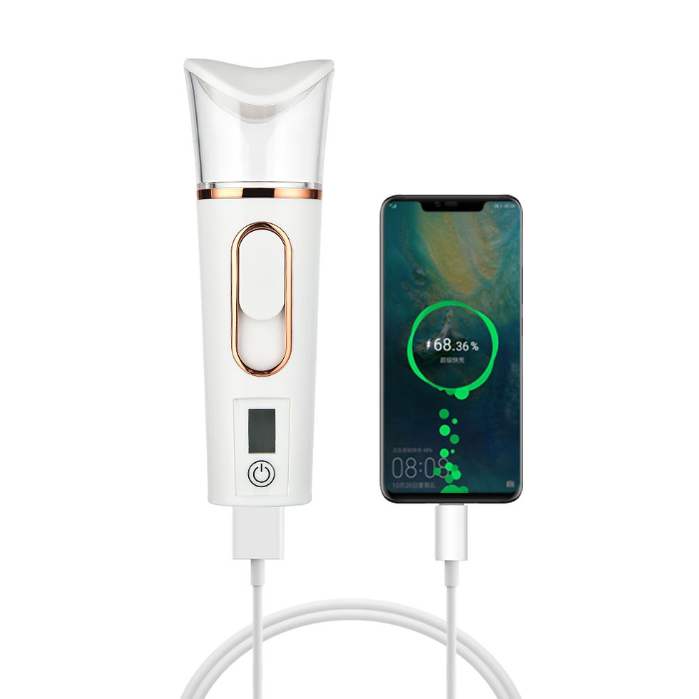 Miniatura: Spray Facial Steamer Mini Handheld Portable Mist Sprayer Water Replenishment Ins