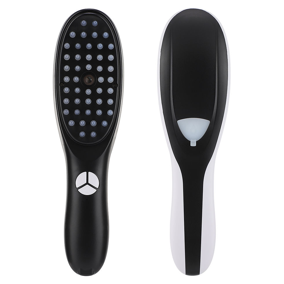 Miniatura: New Electric Massage Comb Blue Red Light Therapy Vibration Hair Massage Scalp Br