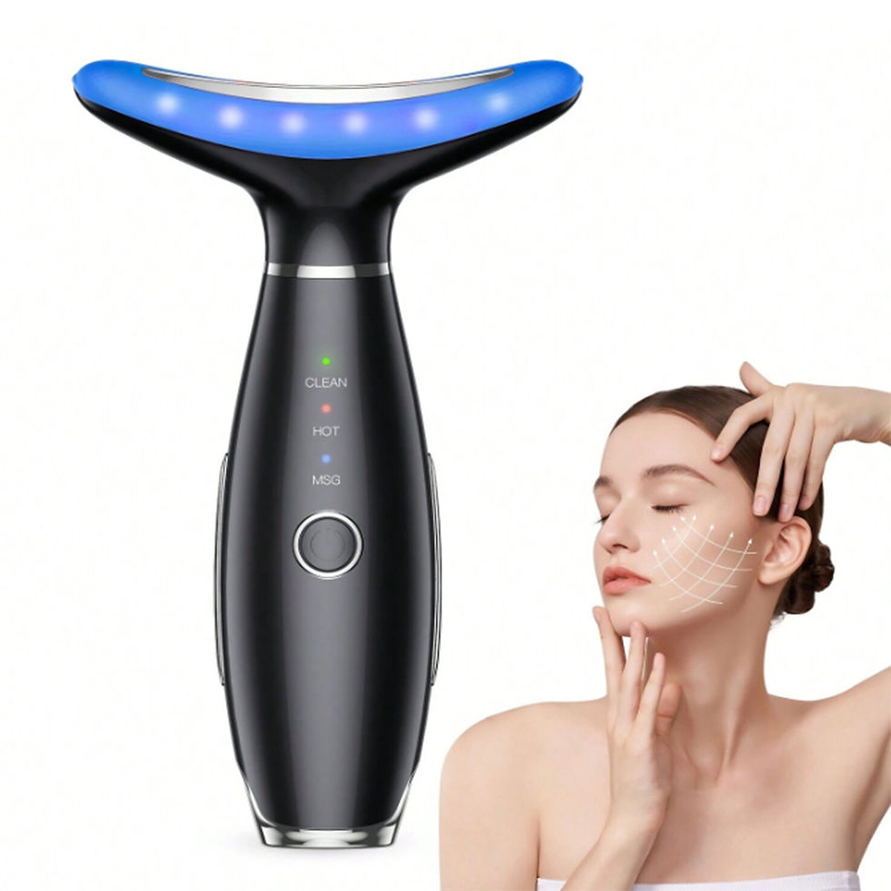 Miniatura: Neck Face Beauty Device Lifting  Photon Therapy Vibration Facial Massager Double