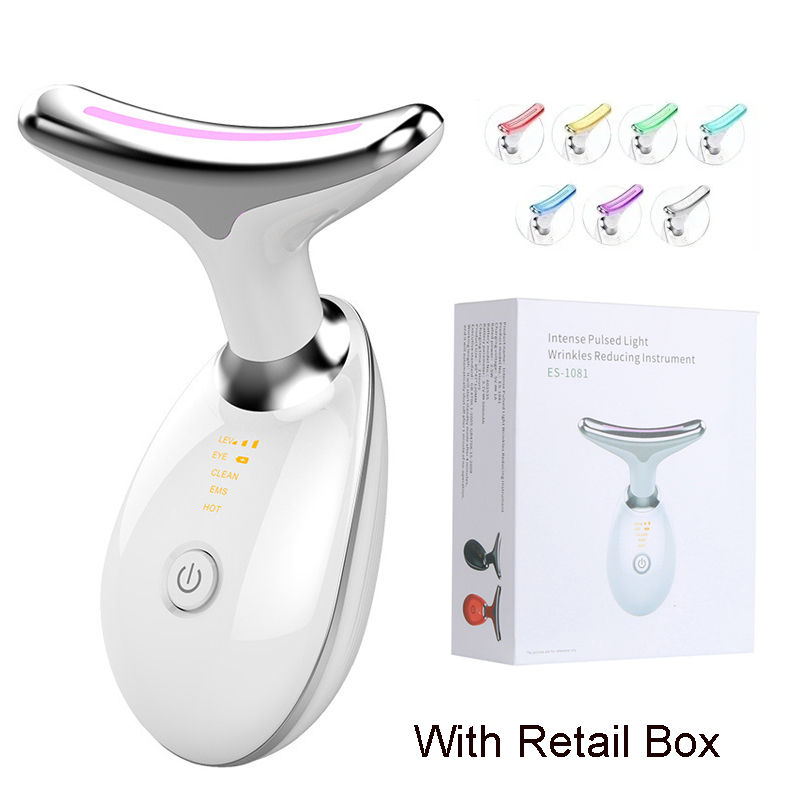 Miniatura: Neck Face Beauty Device Lifting  Photon Therapy Vibration Facial Massager Double