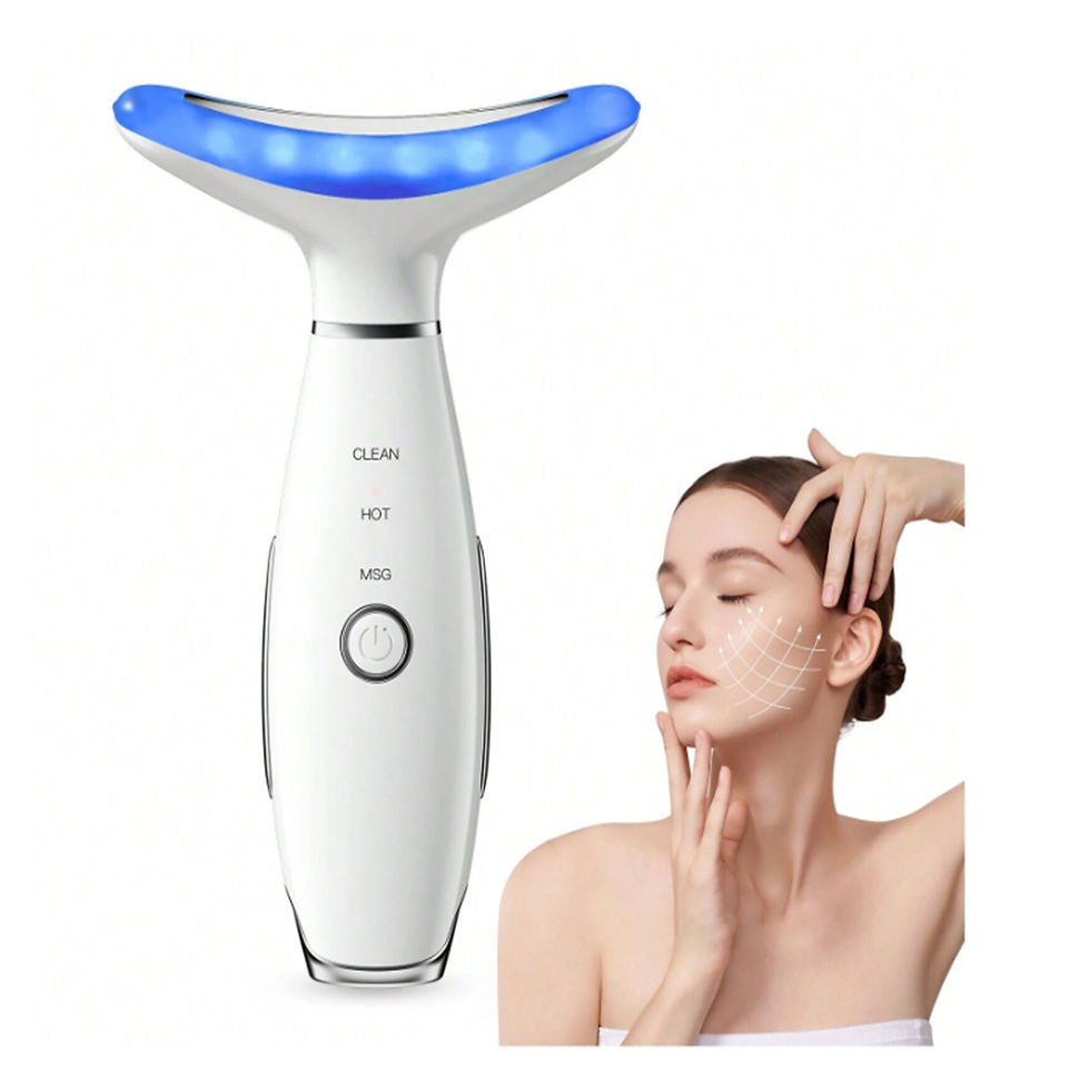 Miniatura: Neck Face Beauty Device Lifting  Photon Therapy Vibration Facial Massager Double