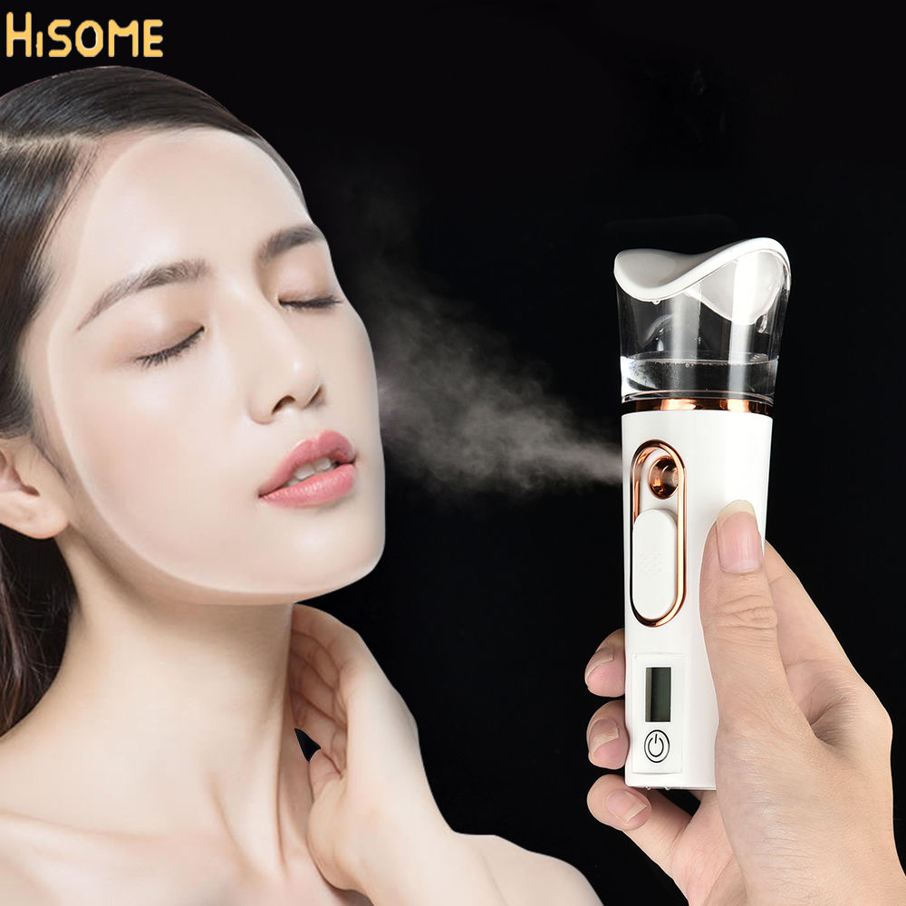 Spray Facial Steamer Mini Handheld Portable Mist Sprayer Water Replenishment Ins