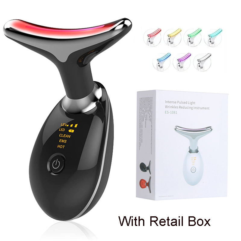 Miniatura: Neck Face Beauty Device Lifting  Photon Therapy Vibration Facial Massager Double