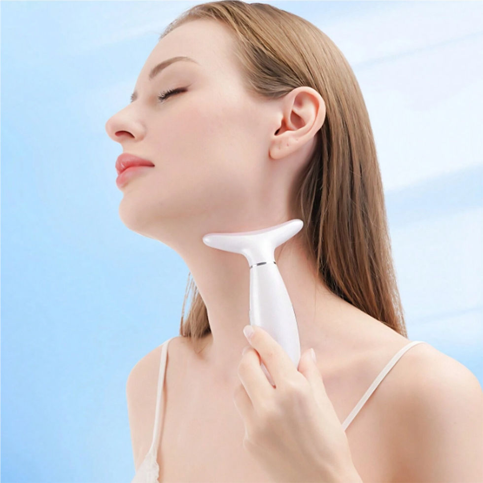 Miniatura: Neck Face Beauty Device Lifting  Photon Therapy Vibration Facial Massager Double