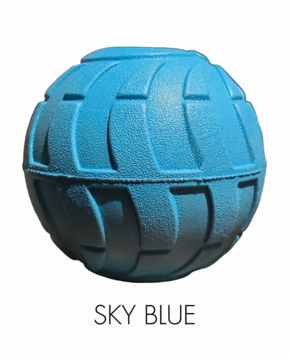 Thumbnail: Textured sky blue ball with visible text SKY BLUE on white background.