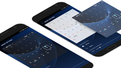 캘린더 투명도 조절하기