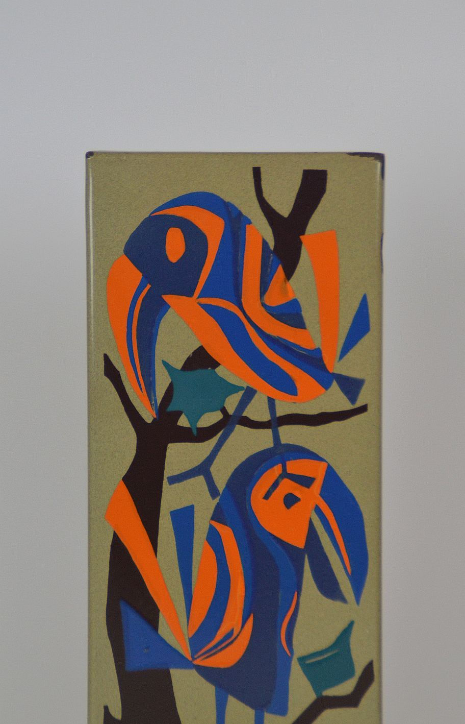 Thumbnail: Vintage emaille  kunstwerk, jaren '70