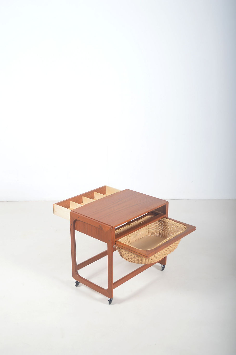 Deense naaikist in teak van BR Gelsted, jaren '60