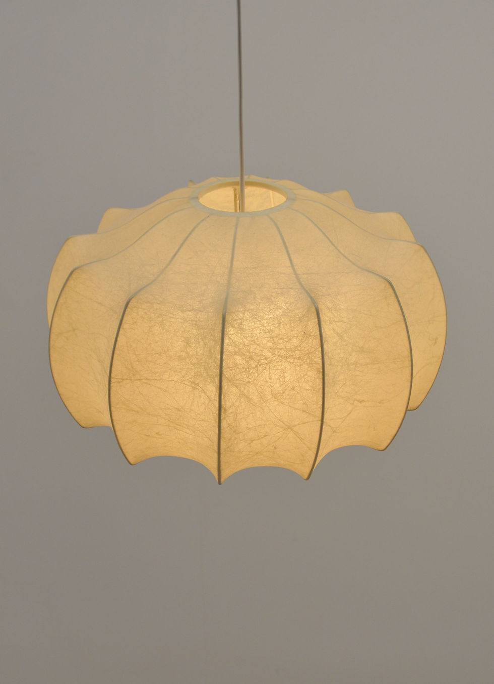 Thumbnail: Zeldzame cocoon hanglamp, jaren '60