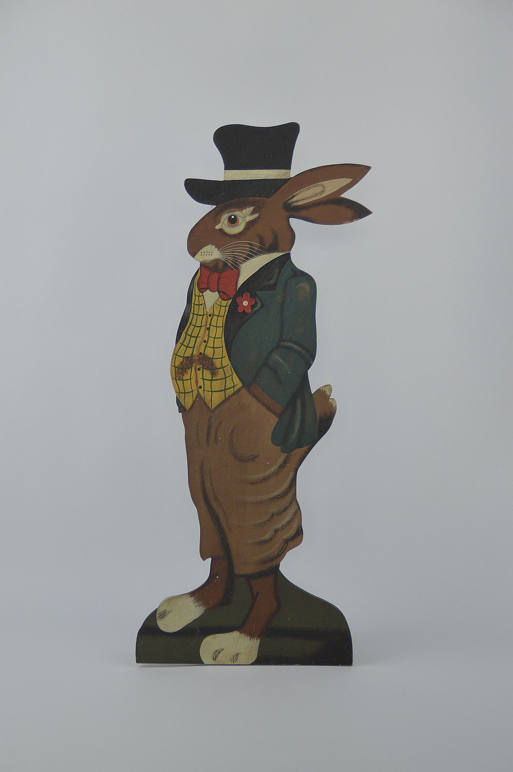 Beautifully detailed antique hare in wood
