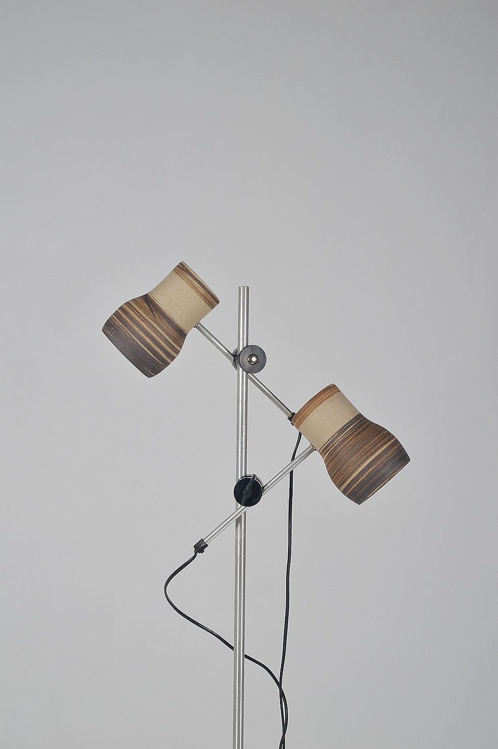 Thumbnail: Zeldzame Deense keramische vloerlamp van Lyskaer Belysning, jaren '70