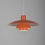 Thumbnail: Rode hanglamp PH 4/3 door Poul Henningsen voor Louis Poulsen, jaren '60