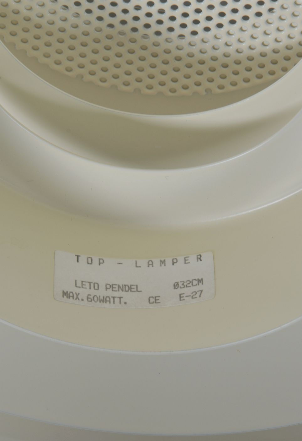 Thumbnail: Deense hanglamp 'Leto' vervaardigd door Top Lamper, jaren '80