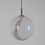 Thumbnail: Mid-century hanglamp met gemarmerd glas, jaren '60