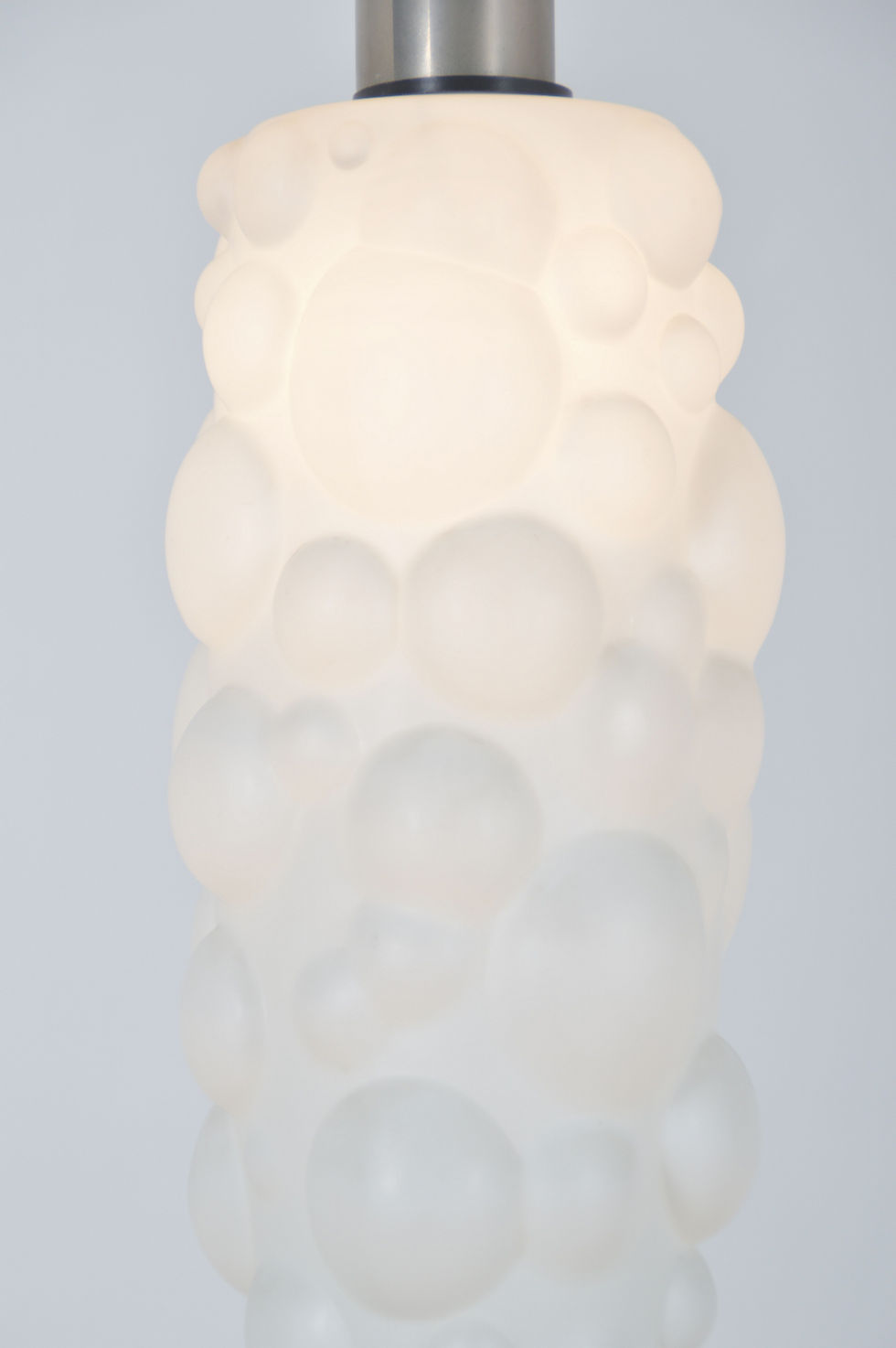 Vintage hanglamp in glas met organische vorm, jaren '60