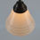 Thumbnail: Stijlvolle Art Deco hanglamp van Philips met opaline melkglas, jaren '30